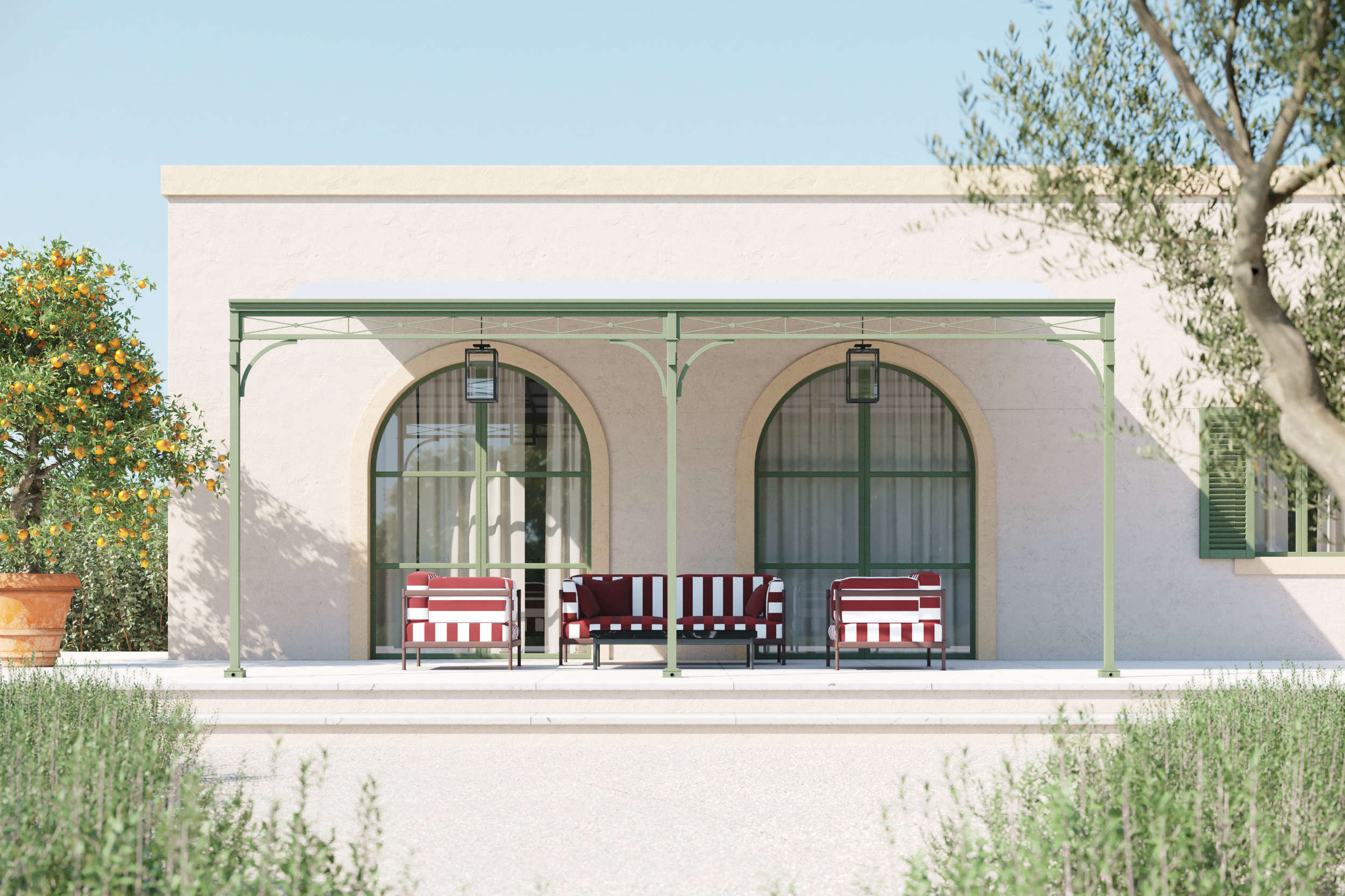 unosider-novecento-pergola-rain-ombra-architettonica-per-dehors image 1