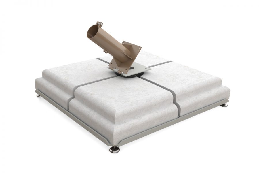 poggesi-base-90x90-cm-con-4-pesi-in-cemento-e-supporto-inclinabile-per-alae image 1